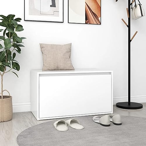 【人気商品】vidaXL 収納ベンチ ホワイト 62x42x45 cm エンジニ Amazon.co.jp: vidaXL: 屋内ベンチ（収納ベンチ）